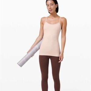 Lululemon Power Y Tank Light Pink 6 EUC flawless no pads flattering, Lulu yoga‌